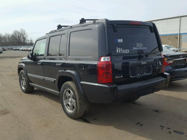 1J8HG48K26C206965 - 2006 JEEP COMMANDER BLACK photo 3