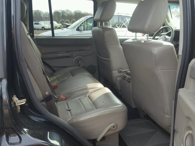 1J8HG48K26C206965 - 2006 JEEP COMMANDER BLACK photo 6