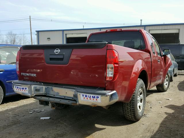 1N6BD0CT4DN758237 - 2013 NISSAN FRONTIER S RED photo 4
