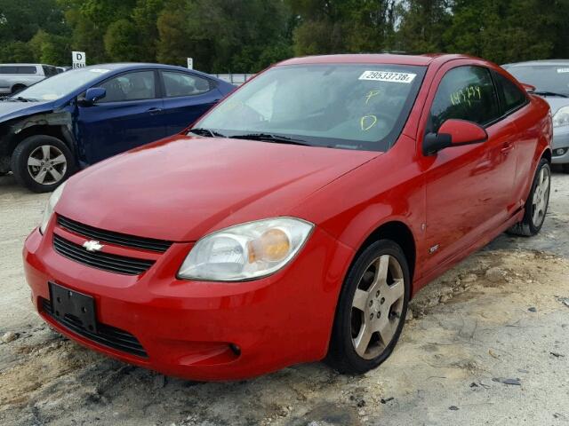 1G1AM18B967806593 - 2006 CHEVROLET COBALT SS RED photo 2