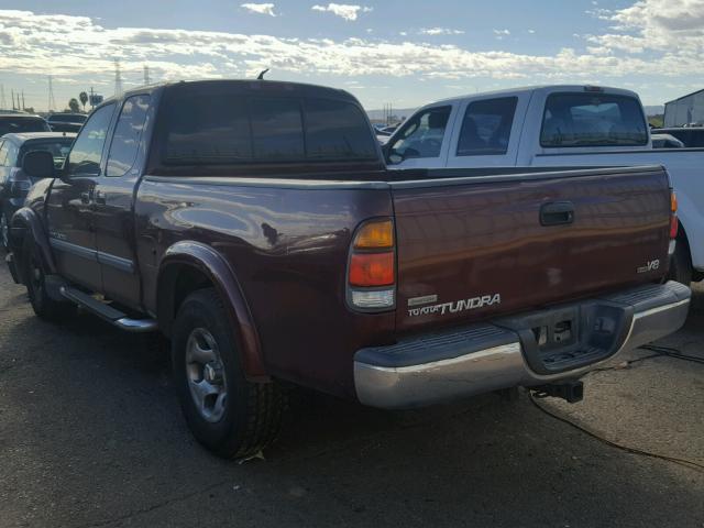 5TBRT34103S341878 - 2003 TOYOTA TUNDRA ACC BURGUNDY photo 3