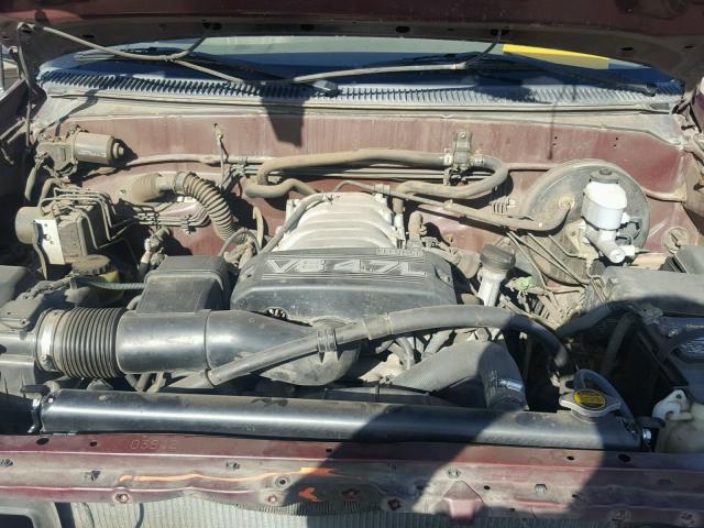 5TBRT34103S341878 - 2003 TOYOTA TUNDRA ACC BURGUNDY photo 7