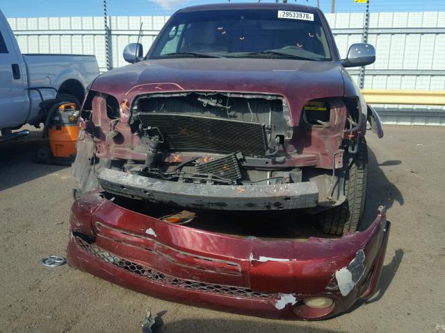 5TBRT34103S341878 - 2003 TOYOTA TUNDRA ACC BURGUNDY photo 9