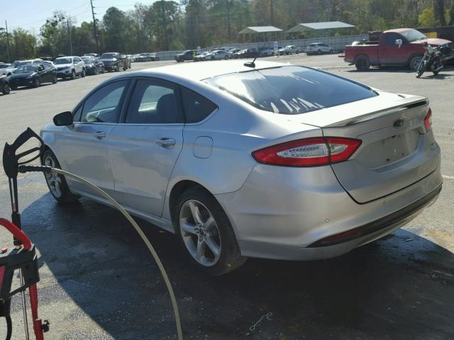 3FA6P0HR5DR200635 - 2013 FORD FUSION SE SILVER photo 3