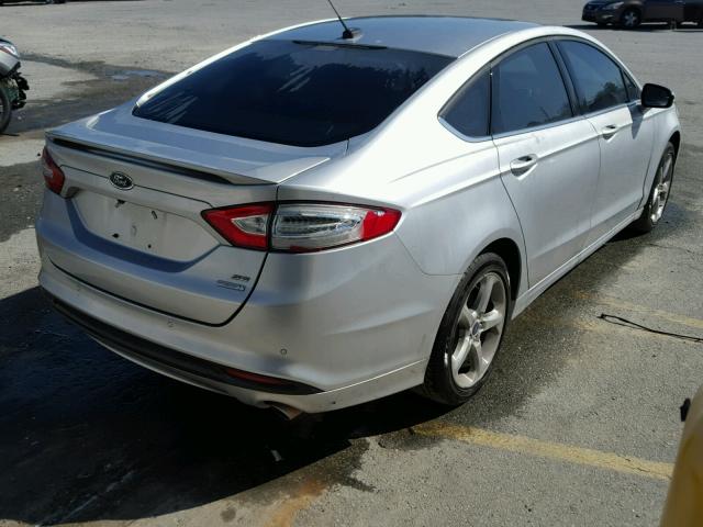 3FA6P0HR5DR200635 - 2013 FORD FUSION SE SILVER photo 4