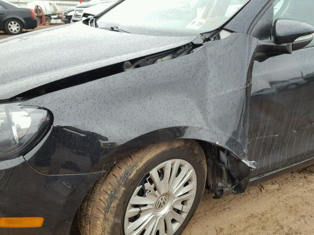 WVWDB7AJ4EW010742 - 2014 VOLKSWAGEN GOLF 黑色 照片 9