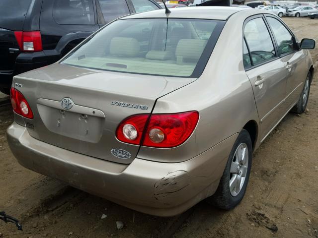 1NXBR32E06Z694503 - 2006 TOYOTA COROLLA CE TAN photo 4