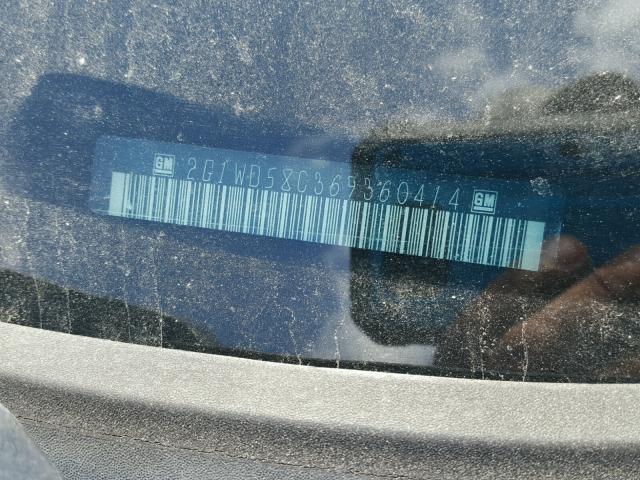 2G1WD58C369360414 - 2006 CHEVROLET IMPALA SUP 黑色 照片 10