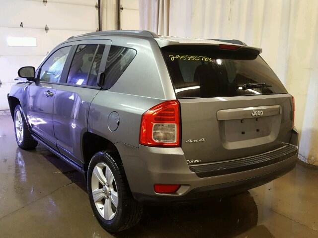 1J4NF1FB6BD280158 - 2011 JEEP COMPASS SP GRAY photo 3