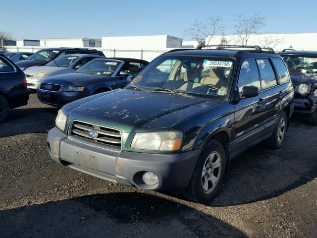 JF1SG63684H738164 - 2004 SUBARU FORESTER 2 GREEN photo 2