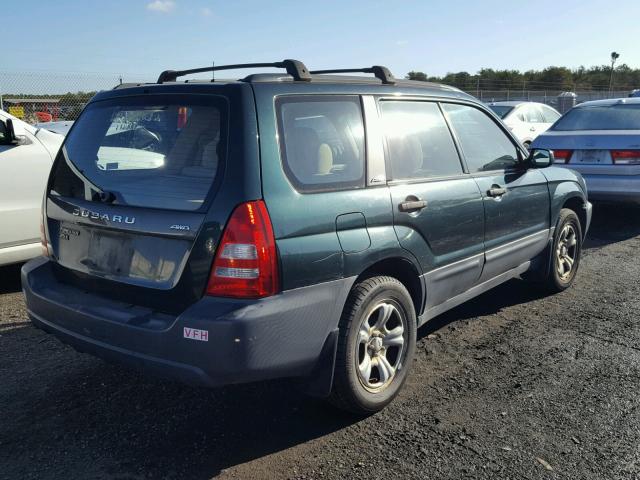 JF1SG63684H738164 - 2004 SUBARU FORESTER 2 GREEN photo 4