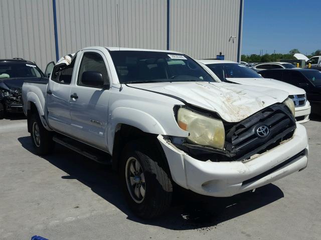 3TMJU62NX5M007515 - 2005 TOYOTA TACOMA DOU WHITE photo 1