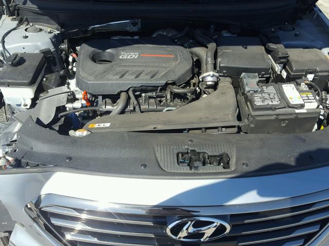 5NPE34AB7FH130311 - 2015 HYUNDAI SONATA SPO SILVER photo 7