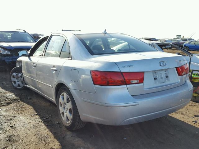 5NPET46C29H523154 - 2009 HYUNDAI SONATA GLS SILVER photo 3