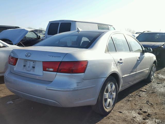 5NPET46C29H523154 - 2009 HYUNDAI SONATA GLS SILVER photo 4