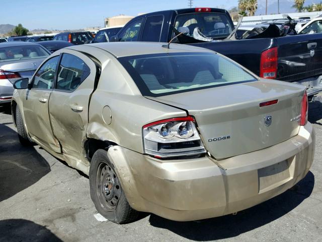 1B3CC4FB5AN152205 - 2010 DODGE AVENGER SX TAN photo 3