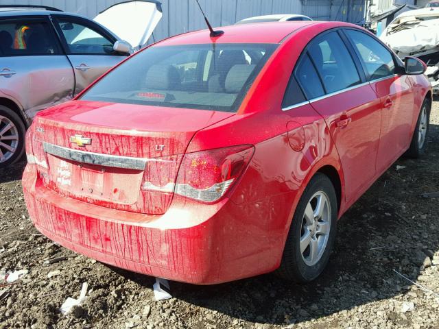 1G1PC5SB8E7460063 - 2014 CHEVROLET CRUZE LT RED photo 4