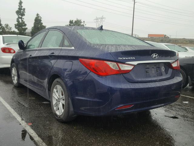 5NPEB4AC3BH161951 - 2011 HYUNDAI SONATA GLS BLUE photo 3