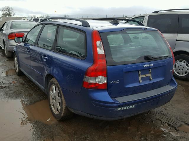 YV1MW390462162791 - 2006 VOLVO V50 2.4I BLUE photo 3