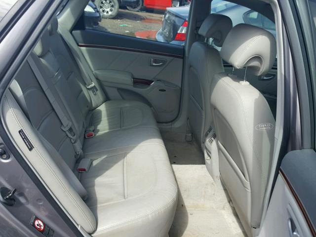 KMHFC46F76A081601 - 2006 HYUNDAI AZERA SE SILVER photo 6