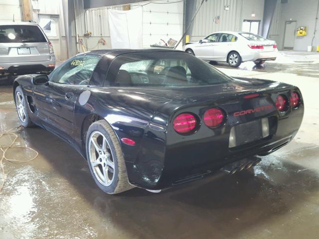 1G1YY22G745120087 - 2004 CHEVROLET CORVETTE BLACK photo 3