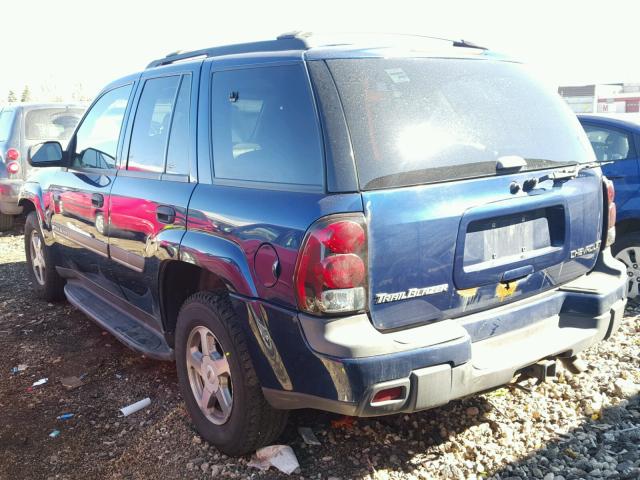 1GNDT13S022209703 - 2002 CHEVROLET TRAILBLAZE BLUE photo 3