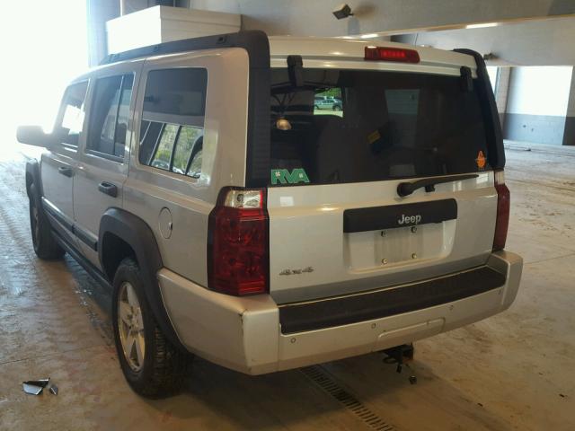 1J8HG48N36C145491 - 2006 JEEP COMMANDER SILVER photo 3