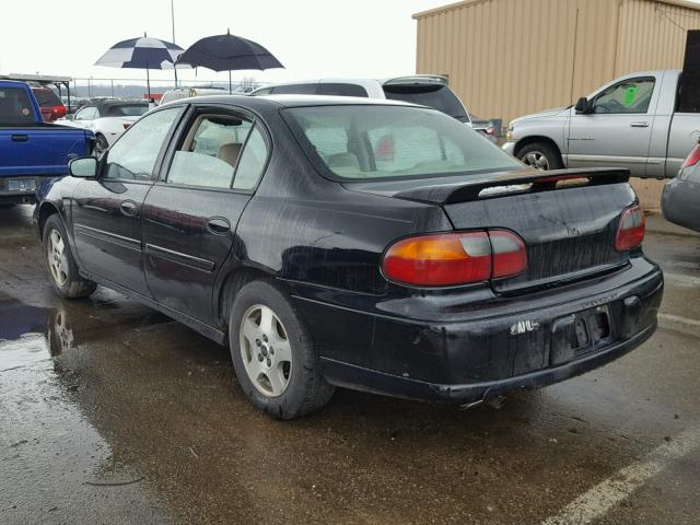 1G1NE52J43M634735 - 2003 CHEVROLET MALIBU LS შავი ფოტო 3