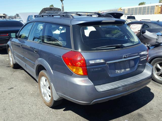 4S4BP61CX56348565 - 2005 SUBARU LEGACY OUT GRAY photo 3