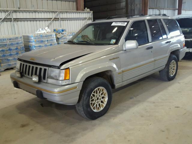 1J4GZ78Y9SC653218 - 1995 JEEP GRAND CHER WHITE photo 2