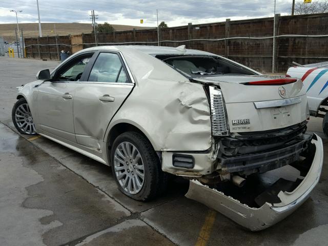 1G6DM5E37D0116164 - 2013 CADILLAC CTS PERFOR SILVER photo 3