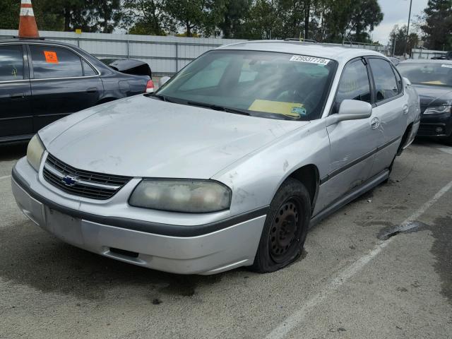 2G1WF52EX49353266 - 2004 CHEVROLET IMPALA SILVER photo 2