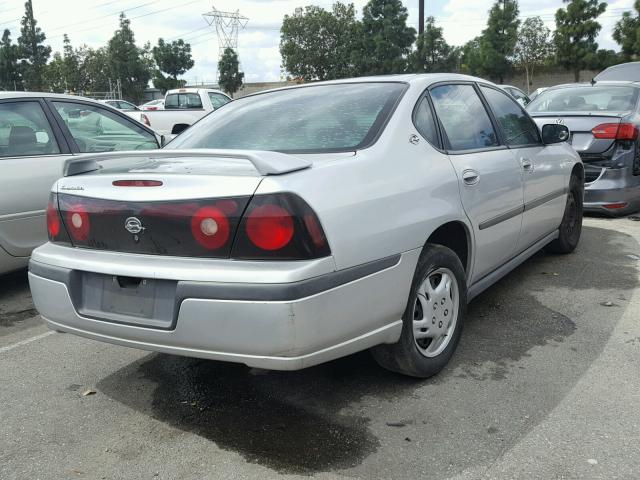 2G1WF52EX49353266 - 2004 CHEVROLET IMPALA SILVER photo 4