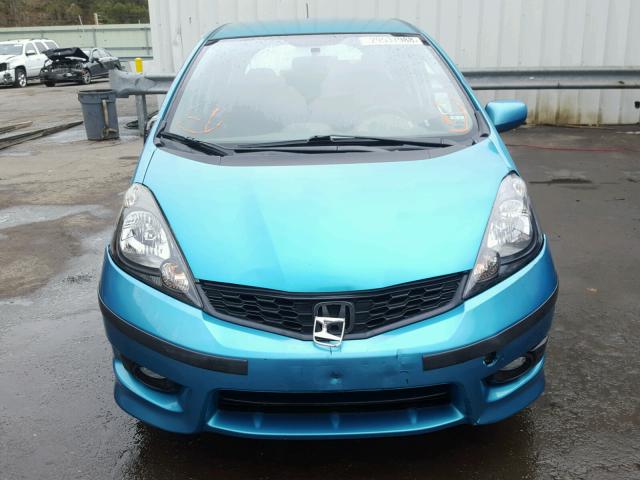 JHMGE8H53CC005760 - 2012 HONDA FIT SPORT TEAL photo 9