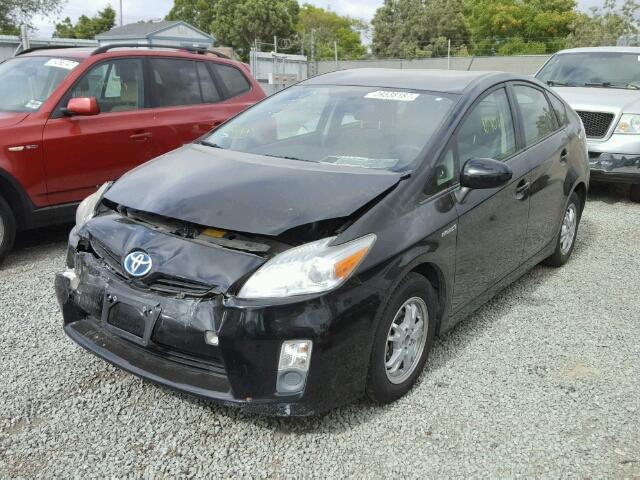 JTDKN3DU7A5158154 - 2010 TOYOTA PRIUS BLACK photo 2