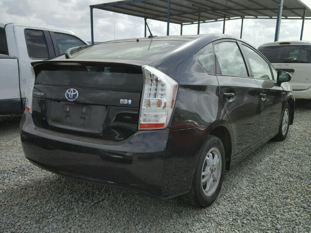 JTDKN3DU7A5158154 - 2010 TOYOTA PRIUS BLACK photo 4