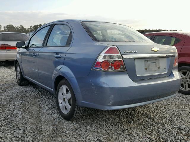 KL1TG566X7B096906 - 2007 CHEVROLET AVEO LT BLUE photo 3