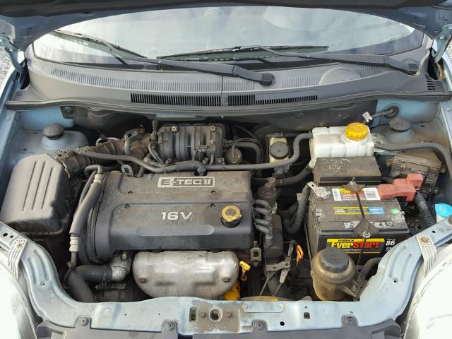 KL1TG566X7B096906 - 2007 CHEVROLET AVEO LT BLUE photo 7