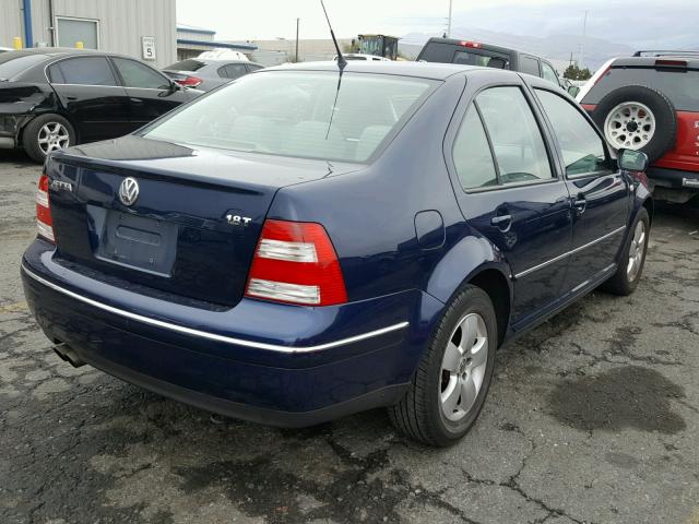 3VWSE69MX4M109052 - 2004 VOLKSWAGEN JETTA GLS BLUE photo 4