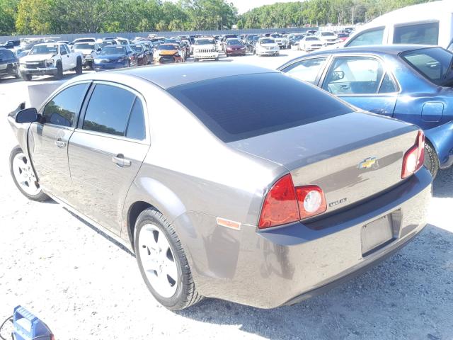 1G1ZA5EU3CF158730 - 2012 CHEVROLET MALIBU LS 棕色 照片 3