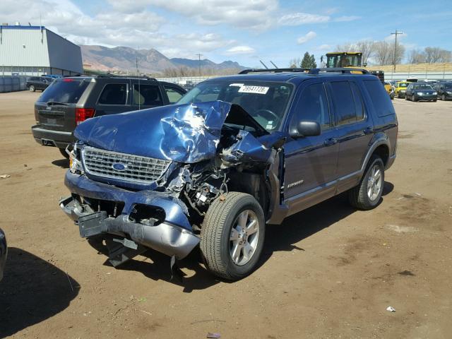 1FMZU73K74ZA78337 - 2004 FORD EXPLORER X BLUE photo 2