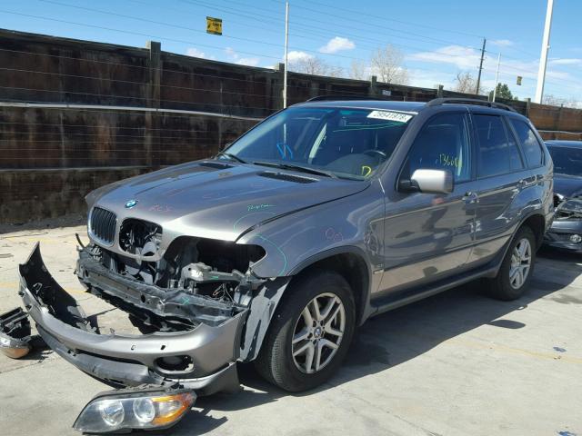 5UXFA135X5LY04749 - 2005 BMW X5 3.0I GRAY photo 2