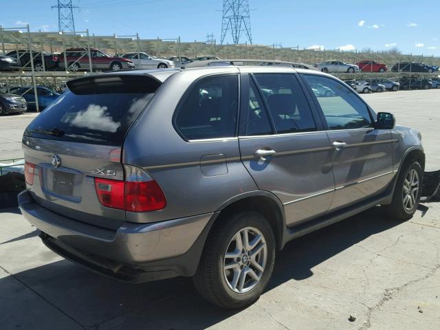 5UXFA135X5LY04749 - 2005 BMW X5 3.0I GRAY photo 4