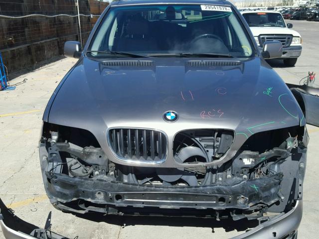 5UXFA135X5LY04749 - 2005 BMW X5 3.0I GRAY photo 9