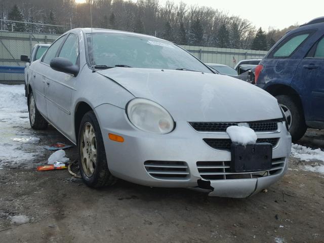 1B3ES56C14D502997 - 2004 DODGE NEON SXT SILVER photo 1