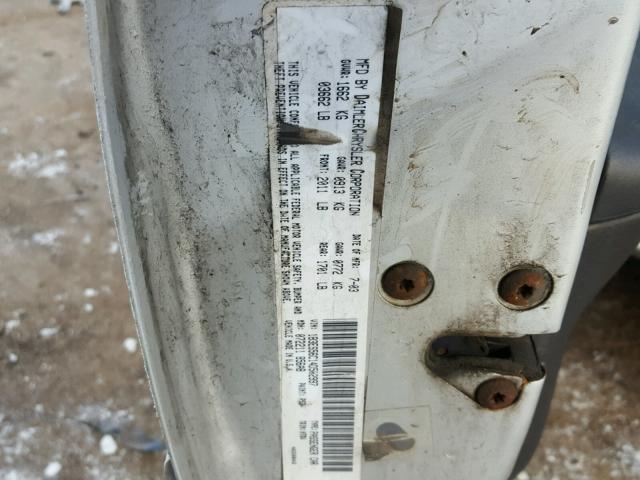 1B3ES56C14D502997 - 2004 DODGE NEON SXT SILVER photo 10