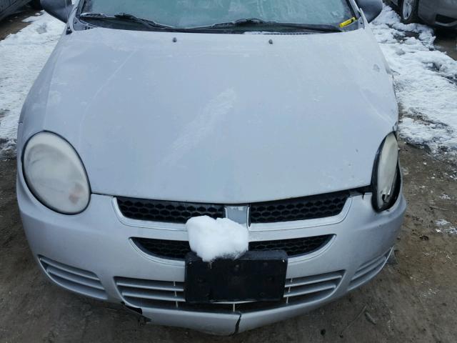 1B3ES56C14D502997 - 2004 DODGE NEON SXT SILVER photo 7