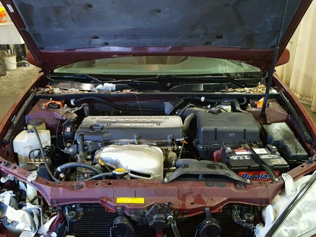 4T1BE32KX4U264220 - 2004 TOYOTA CAMRY LE MAROON photo 7