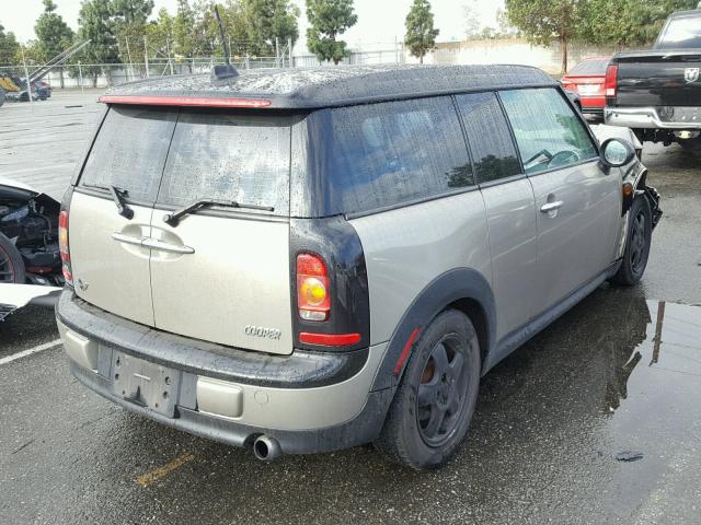 WMWML33579TX33043 - 2009 MINI COOPER CLU GOLD photo 4