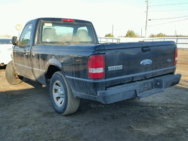 1FTYR10D78PA23599 - 2008 FORD RANGER BLACK photo 3